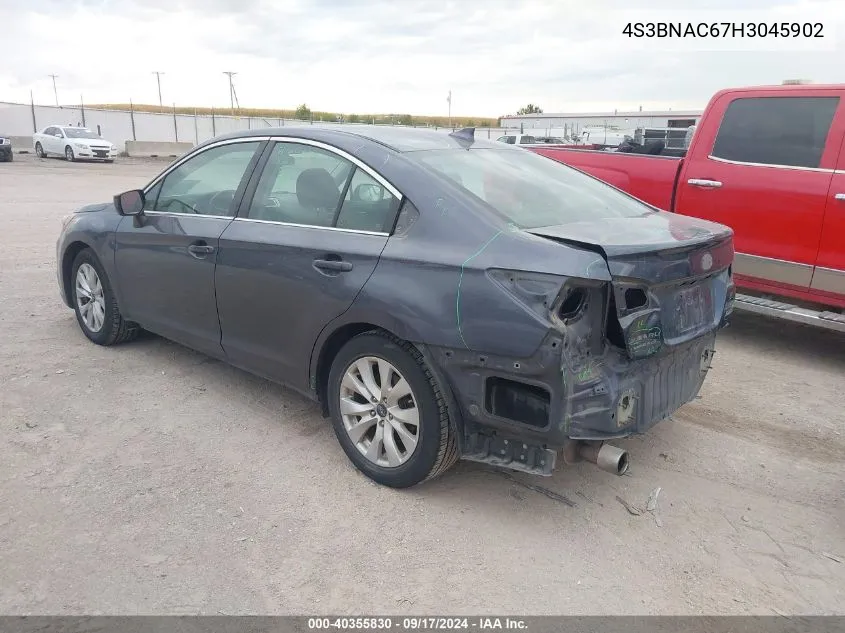 2017 Subaru Legacy 2.5I Premium VIN: 4S3BNAC67H3045902 Lot: 40355830