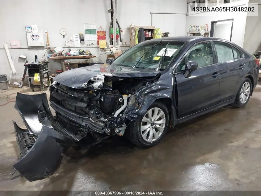 2017 Subaru Legacy 2.5I Premium VIN: 4S3BNAC65H3048202 Lot: 40367996