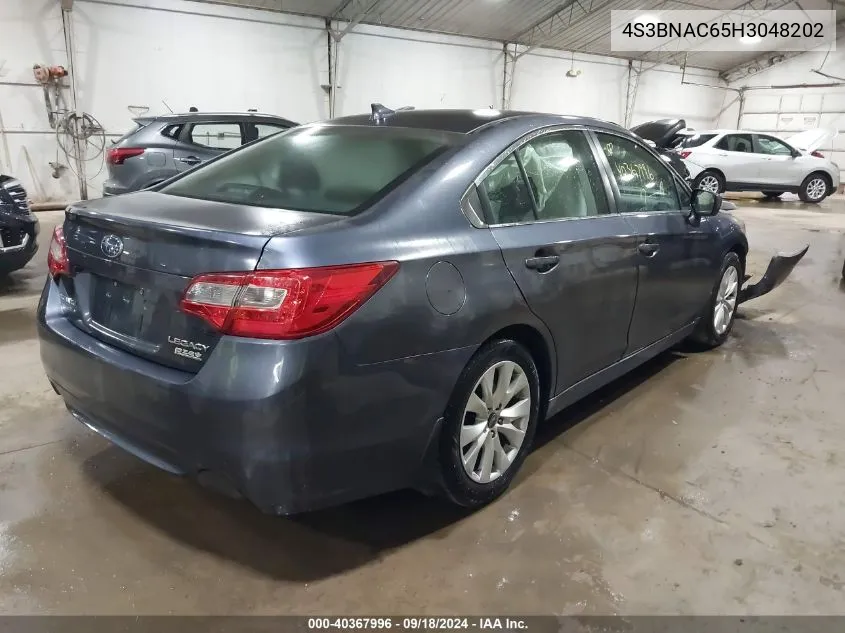 2017 Subaru Legacy 2.5I Premium VIN: 4S3BNAC65H3048202 Lot: 40367996