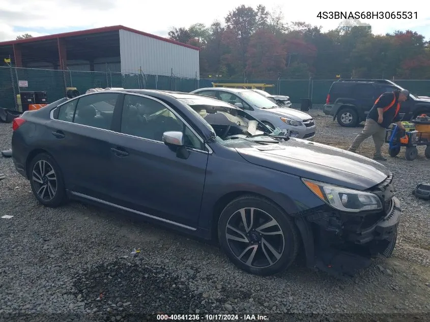 2017 Subaru Legacy 2.5I Sport VIN: 4S3BNAS68H3065531 Lot: 40541236