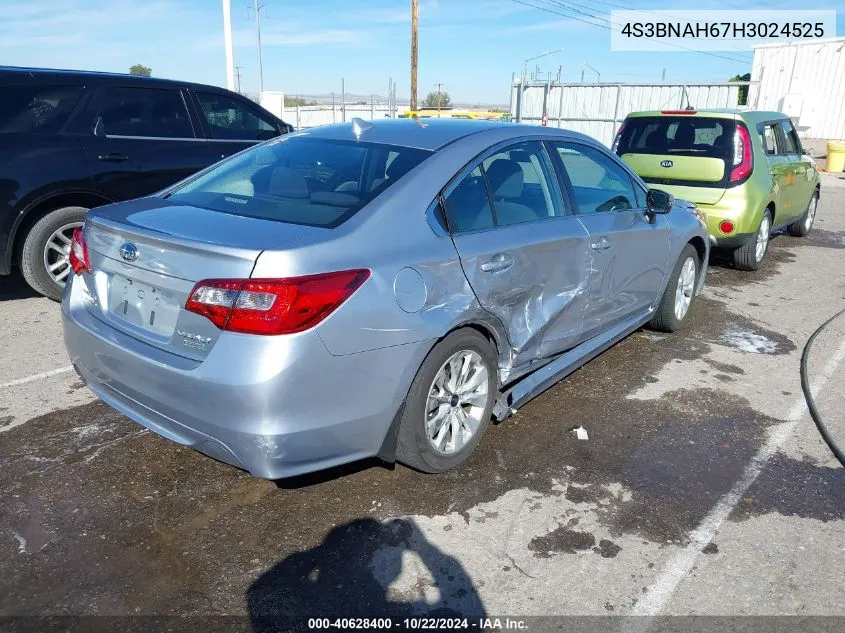 2017 Subaru Legacy 2.5I Premium VIN: 4S3BNAH67H3024525 Lot: 40628400