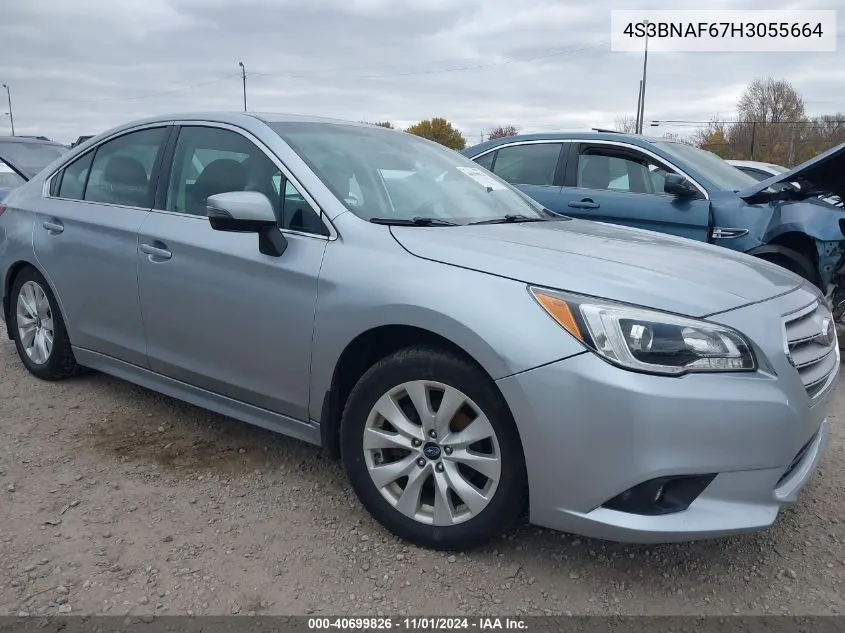 2017 Subaru Legacy 2.5I Premium VIN: 4S3BNAF67H3055664 Lot: 40699826