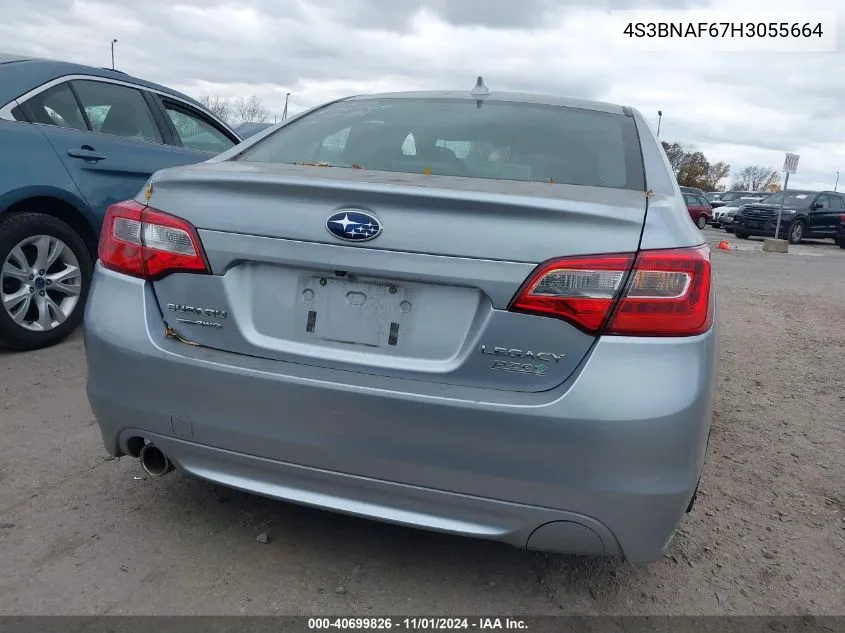 2017 Subaru Legacy 2.5I Premium VIN: 4S3BNAF67H3055664 Lot: 40699826