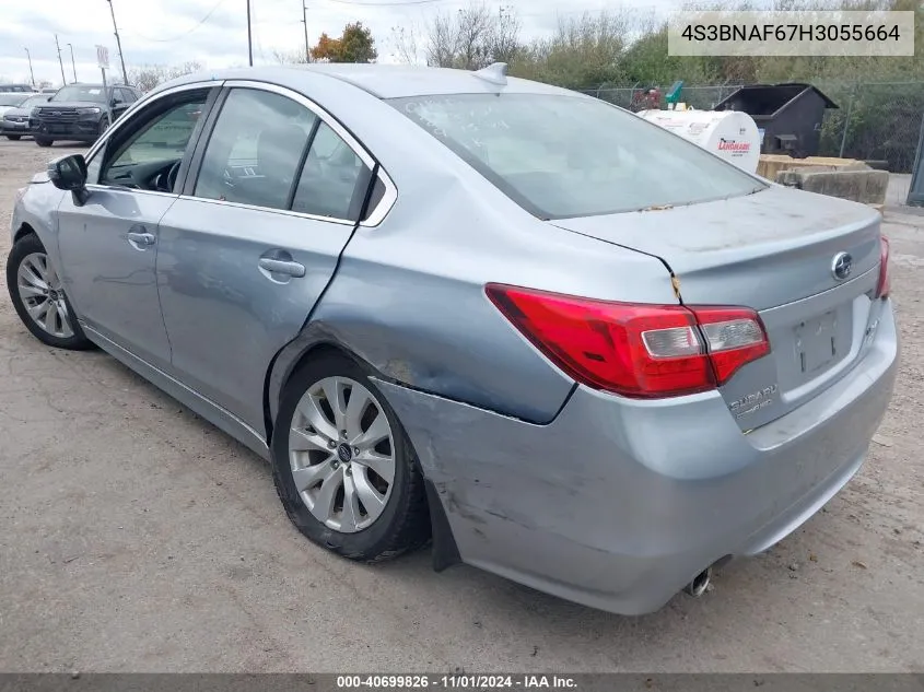 2017 Subaru Legacy 2.5I Premium VIN: 4S3BNAF67H3055664 Lot: 40699826