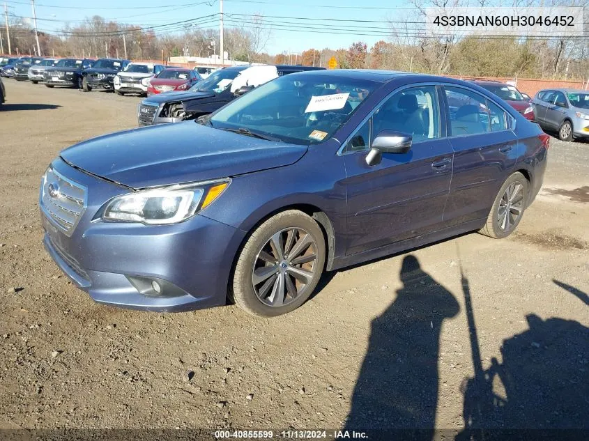 2017 Subaru Legacy 2.5I Limited VIN: 4S3BNAN60H3046452 Lot: 40855599