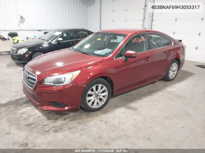 2017 Subaru Legacy 2.5I Premium VIN: 4S3BNAF69H3053317 Lot: 40856076