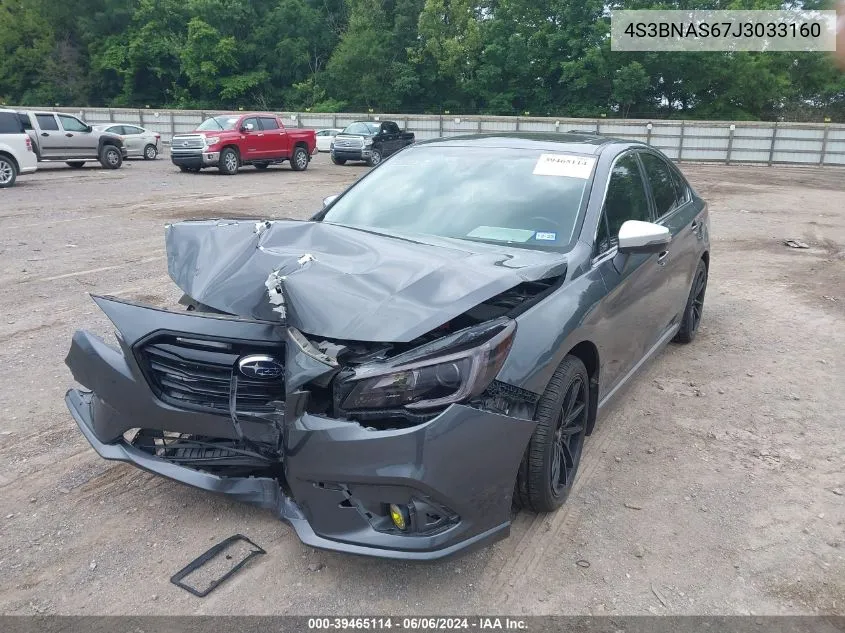 2018 Subaru Legacy 2.5I Sport VIN: 4S3BNAS67J3033160 Lot: 39465114