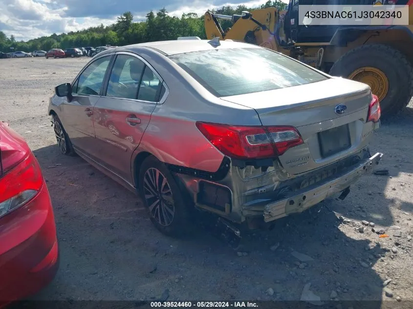 4S3BNAC61J3042340 2018 Subaru Legacy 2.5I Premium