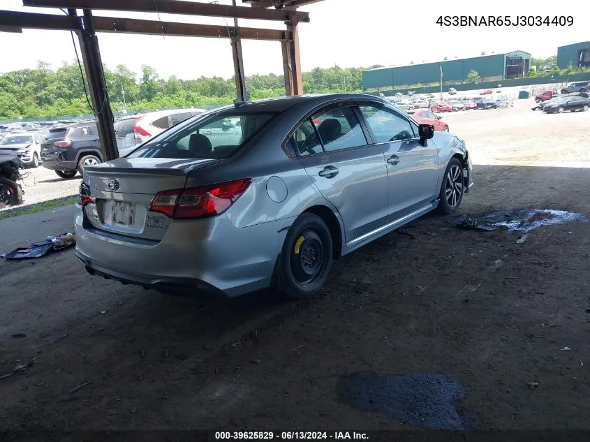 2018 Subaru Legacy 2.5I Sport VIN: 4S3BNAR65J3034409 Lot: 39625829