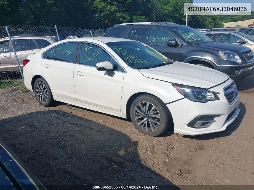 2018 Subaru Legacy 2.5I Premium VIN: 4S3BNAF6XJ3046026 Lot: 39652565