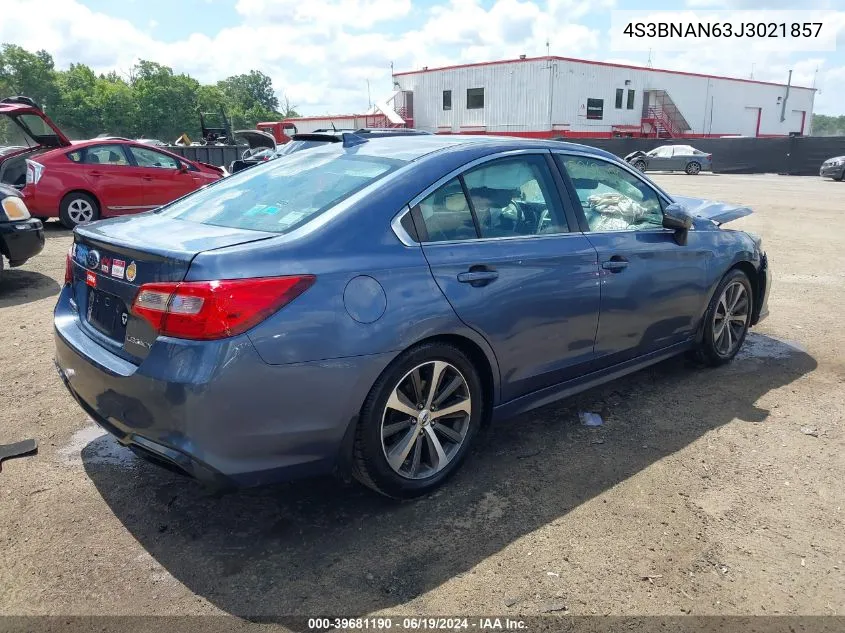 2018 Subaru Legacy 2.5I Limited VIN: 4S3BNAN63J3021857 Lot: 39681190