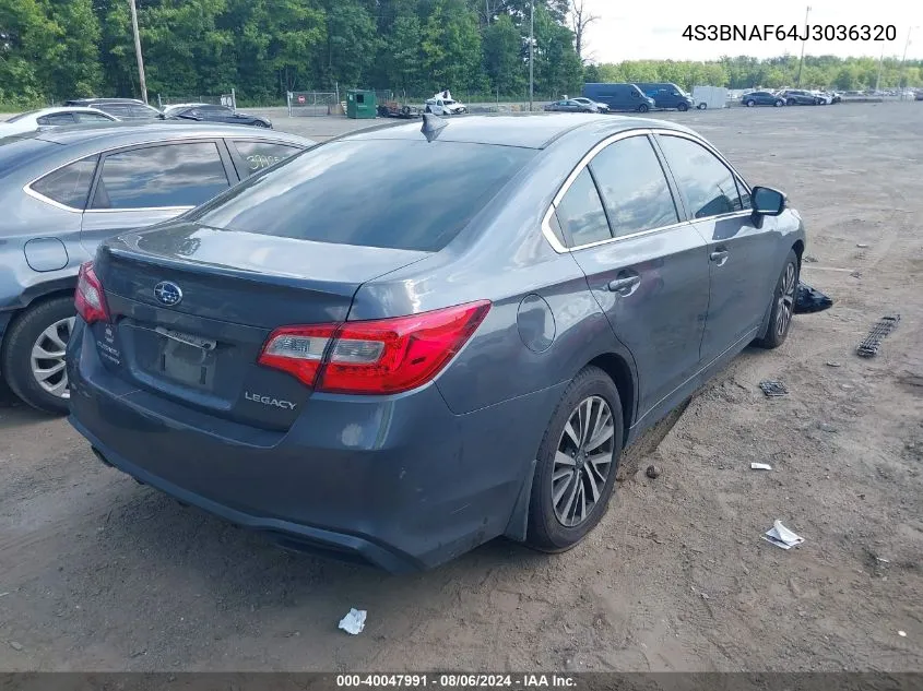 2018 Subaru Legacy 2.5I Premium VIN: 4S3BNAF64J3036320 Lot: 40047991