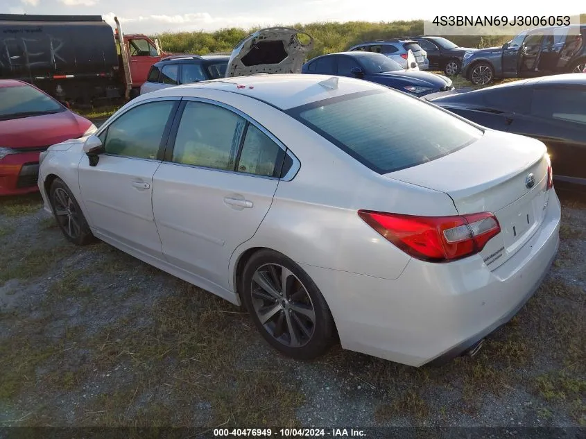 4S3BNAN69J3006053 2018 Subaru Legacy 2.5I Limited