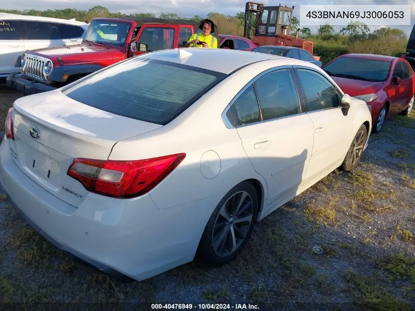 4S3BNAN69J3006053 2018 Subaru Legacy 2.5I Limited