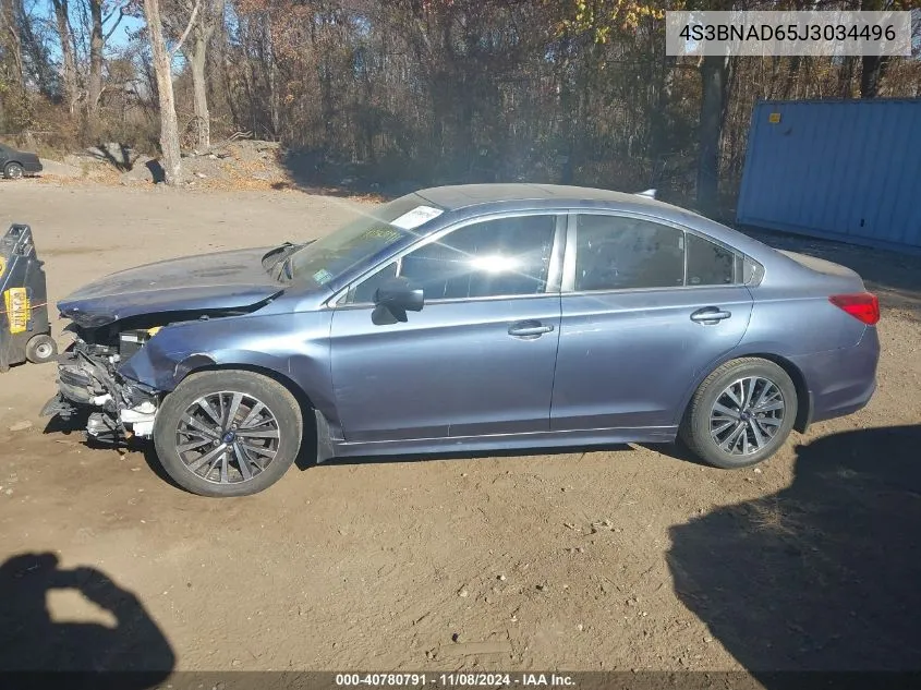 2018 Subaru Legacy 2.5I Premium VIN: 4S3BNAD65J3034496 Lot: 40780791