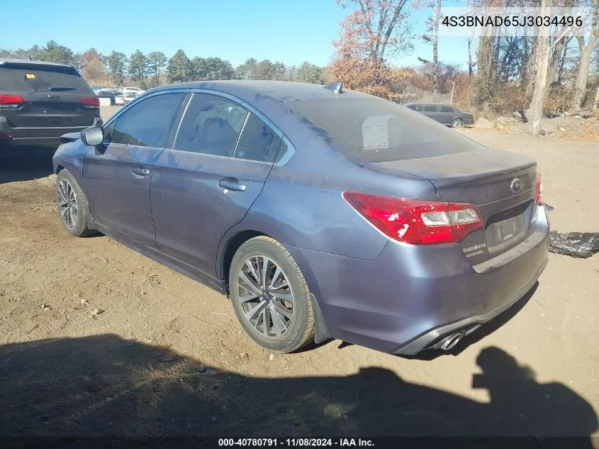 2018 Subaru Legacy 2.5I Premium VIN: 4S3BNAD65J3034496 Lot: 40780791