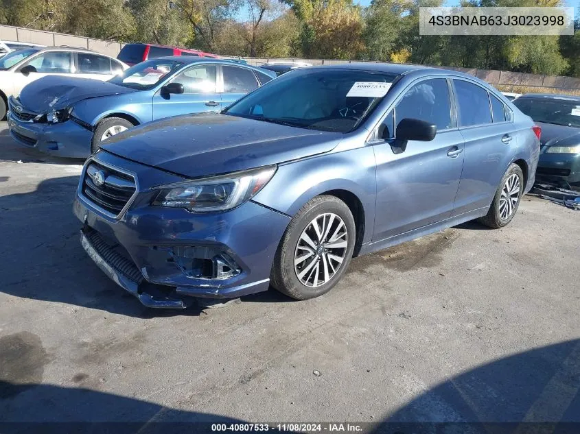 2018 Subaru Legacy 2.5I VIN: 4S3BNAB63J3023998 Lot: 40807533