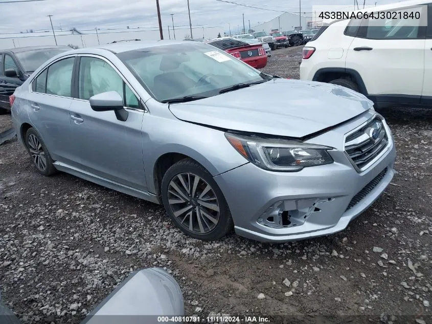 2018 Subaru Legacy 2.5I Premium VIN: 4S3BNAC64J3021840 Lot: 40810791