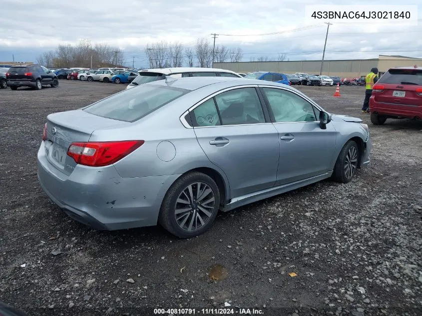 2018 Subaru Legacy 2.5I Premium VIN: 4S3BNAC64J3021840 Lot: 40810791