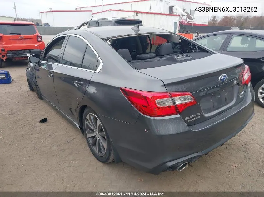 2018 Subaru Legacy 3.6R Limited VIN: 4S3BNEN6XJ3013262 Lot: 40832961