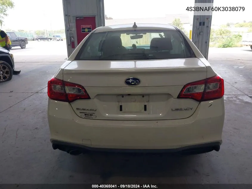 4S3BNAF60K3038079 2019 Subaru Legacy 2.5I Premium