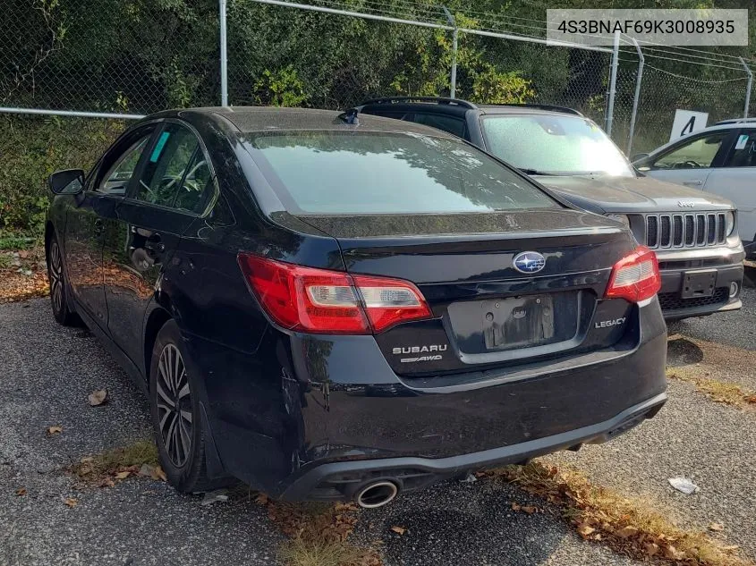 4S3BNAF69K3008935 2019 Subaru Legacy 2.5I Premium