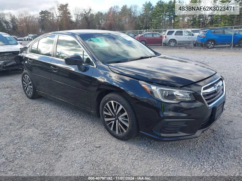 2019 Subaru Legacy 2.5I Premium VIN: 4S3BNAF62K3023471 Lot: 40797192