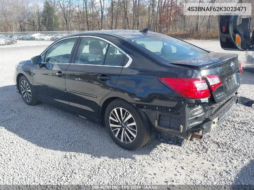 2019 Subaru Legacy 2.5I Premium VIN: 4S3BNAF62K3023471 Lot: 40797192