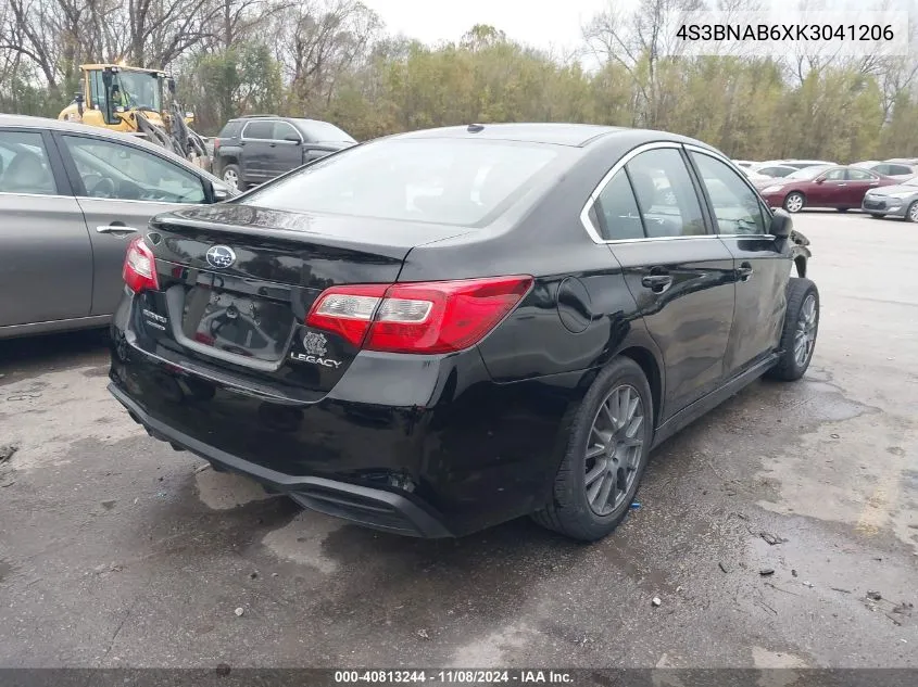 2019 Subaru Legacy 2.5I VIN: 4S3BNAB6XK3041206 Lot: 40813244