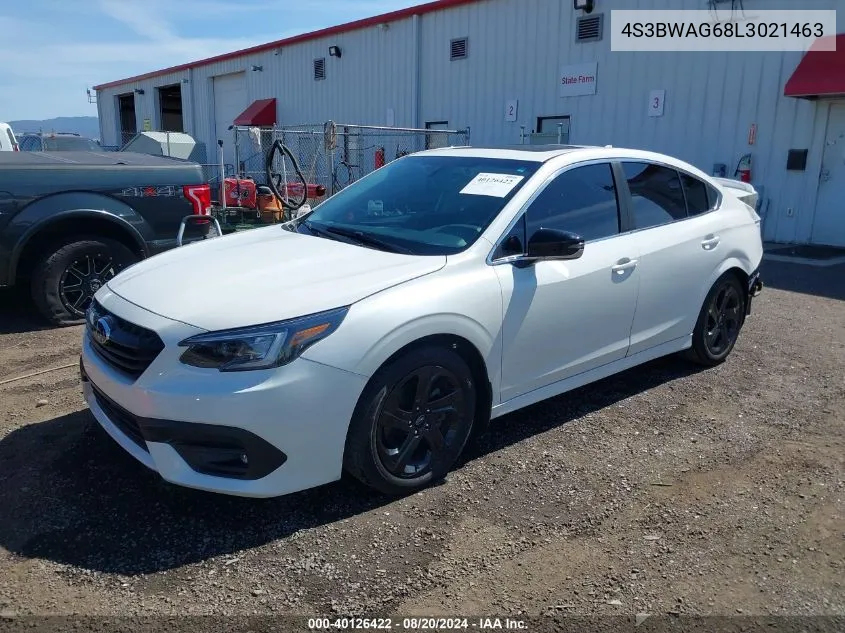 2020 Subaru Legacy Sport VIN: 4S3BWAG68L3021463 Lot: 40126422