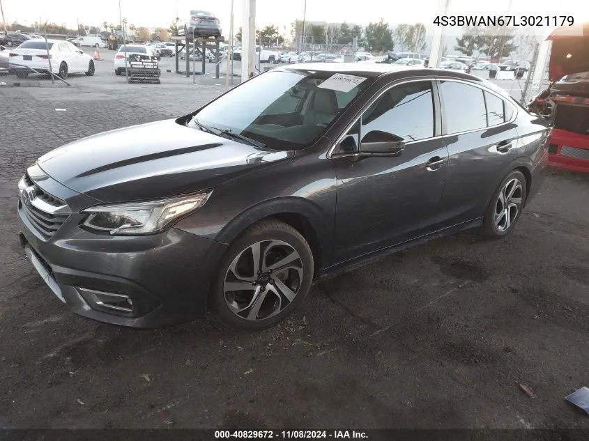 2020 Subaru Legacy Limited VIN: 4S3BWAN67L3021179 Lot: 40829672