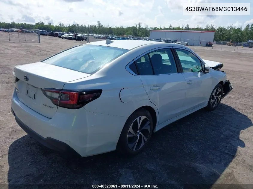 2021 Subaru Legacy Premium VIN: 4S3BWAF68M3013446 Lot: 40323961