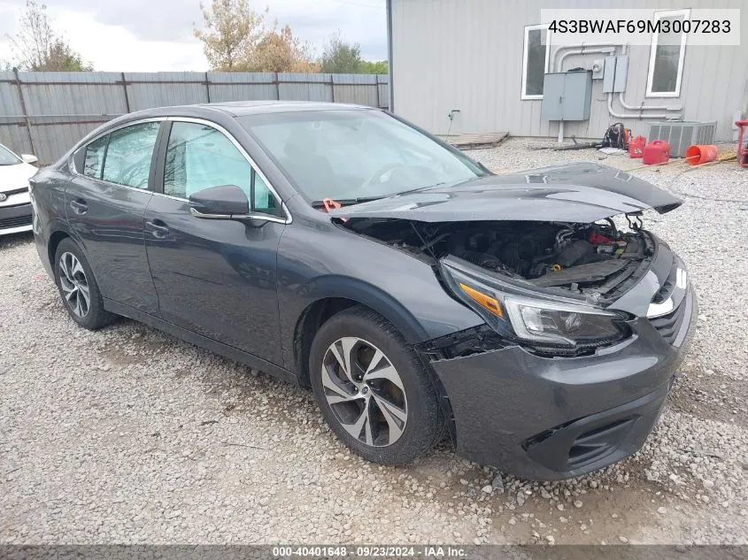 2021 Subaru Legacy Premium VIN: 4S3BWAF69M3007283 Lot: 40401648