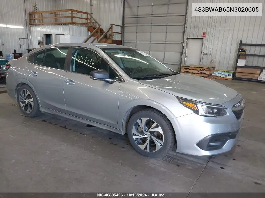 4S3BWAB65N3020605 2022 Subaru Legacy