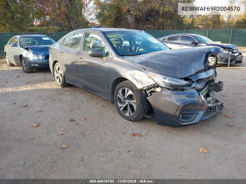 2024 Subaru Legacy Premium VIN: 4S3BWAF69R3004570 Lot: 40815752