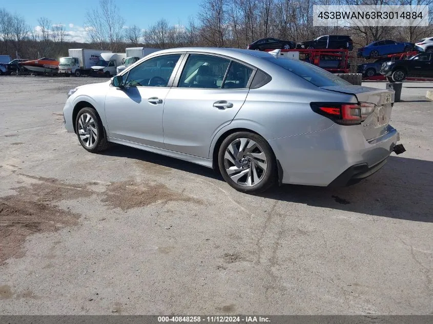 2024 Subaru Legacy Limited VIN: 4S3BWAN63R3014884 Lot: 40848258