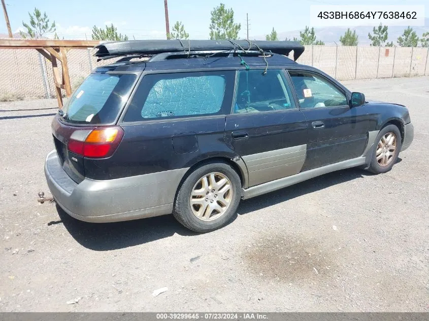 2000 Subaru Outback Limited VIN: 4S3BH6864Y7638462 Lot: 39299645