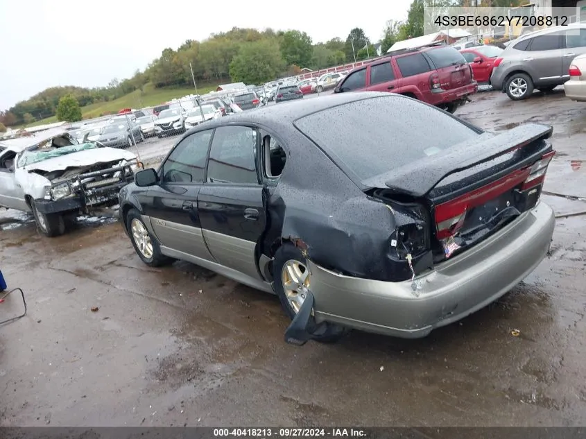 2000 Subaru Outback Limited VIN: 4S3BE6862Y7208812 Lot: 40418213