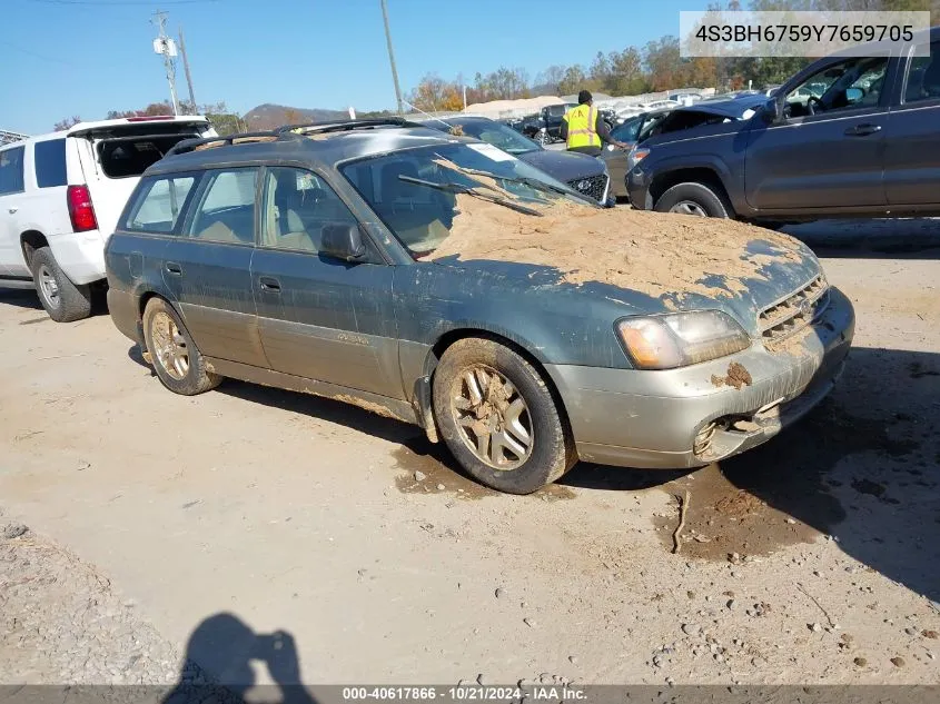 2000 Subaru Outback VIN: 4S3BH6759Y7659705 Lot: 40617866