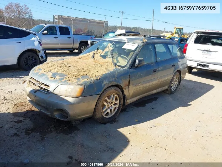 2000 Subaru Outback VIN: 4S3BH6759Y7659705 Lot: 40617866