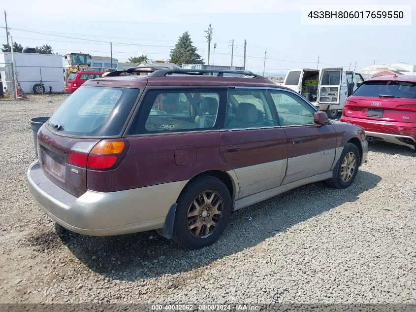 4S3BH806017659550 2001 Subaru Outback H6-3.0