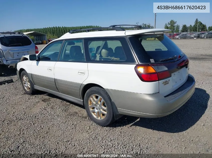 2001 Subaru Outback Limited VIN: 4S3BH686617620423 Lot: 40057047