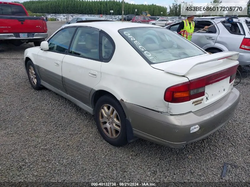 2001 Subaru Outback Limited VIN: 4S3BE686017205770 Lot: 40132738