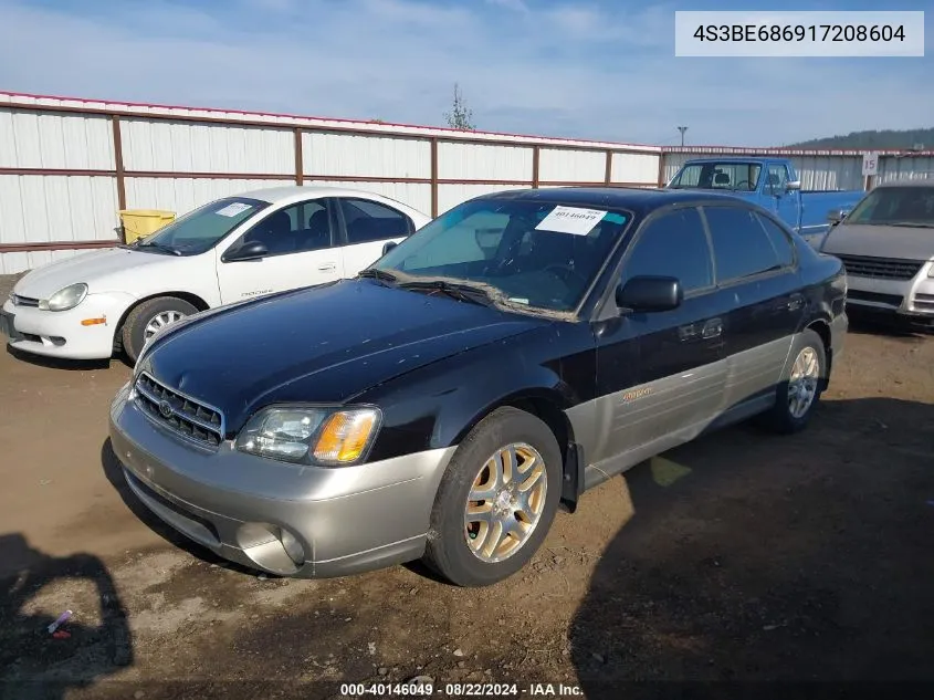 2001 Subaru Outback Limited VIN: 4S3BE686917208604 Lot: 40146049