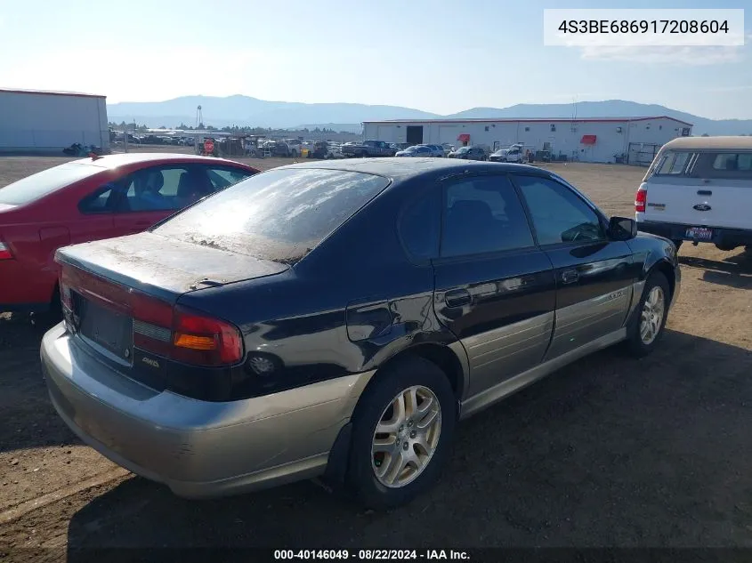 2001 Subaru Outback Limited VIN: 4S3BE686917208604 Lot: 40146049