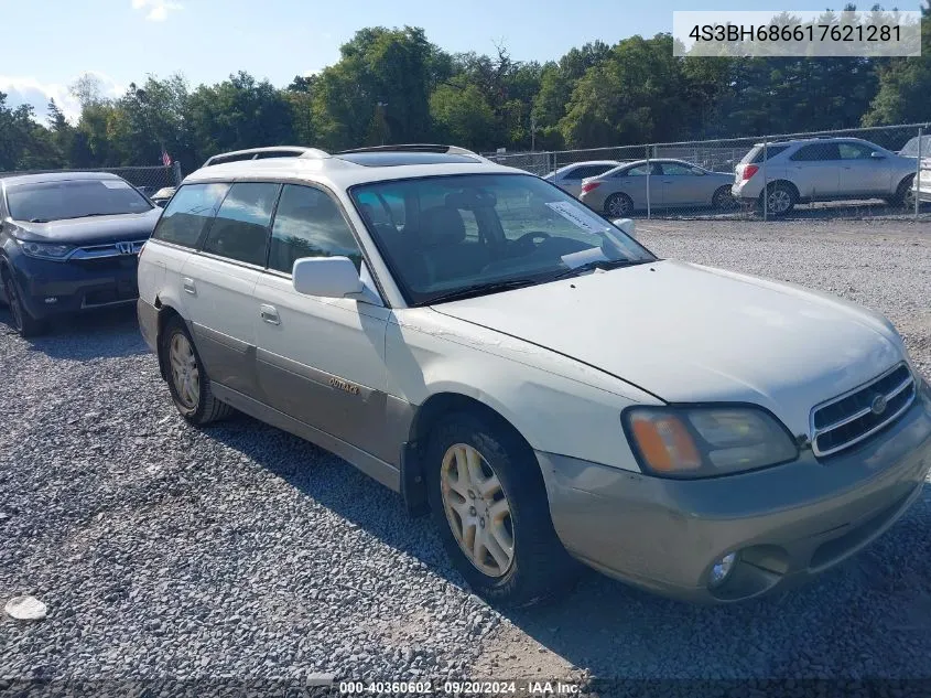 2001 Subaru Outback Limited VIN: 4S3BH686617621281 Lot: 40360602