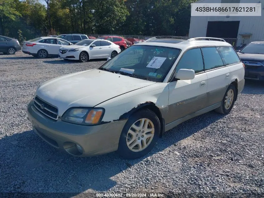 2001 Subaru Outback Limited VIN: 4S3BH686617621281 Lot: 40360602