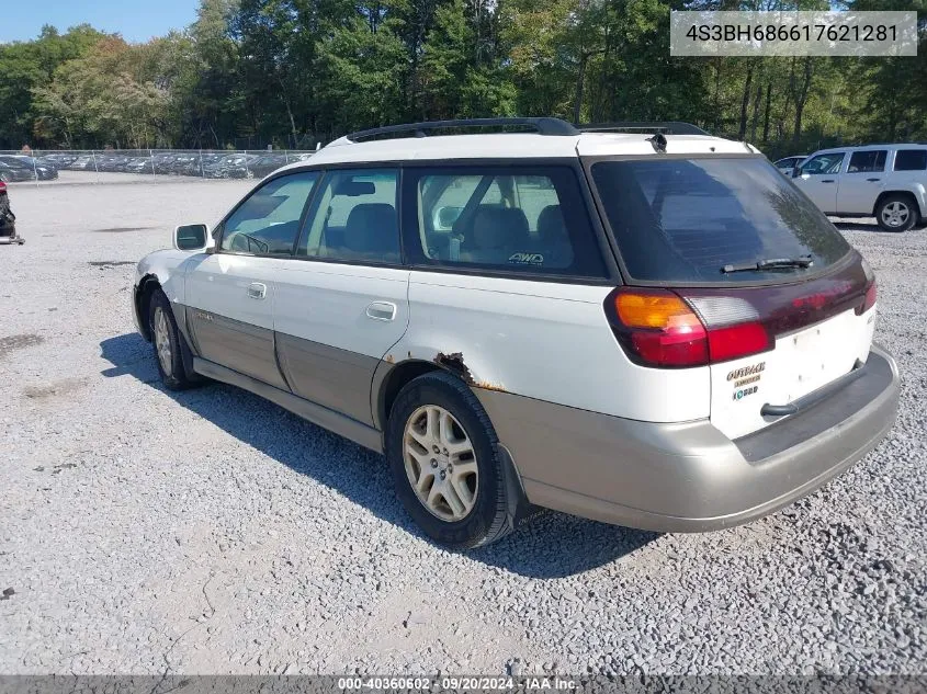 2001 Subaru Outback Limited VIN: 4S3BH686617621281 Lot: 40360602