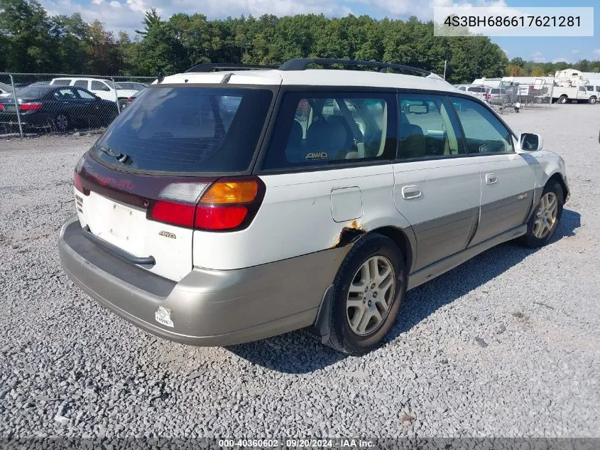 2001 Subaru Outback Limited VIN: 4S3BH686617621281 Lot: 40360602