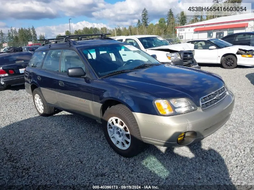 2001 Subaru Outback VIN: 4S3BH665416603054 Lot: 40396173